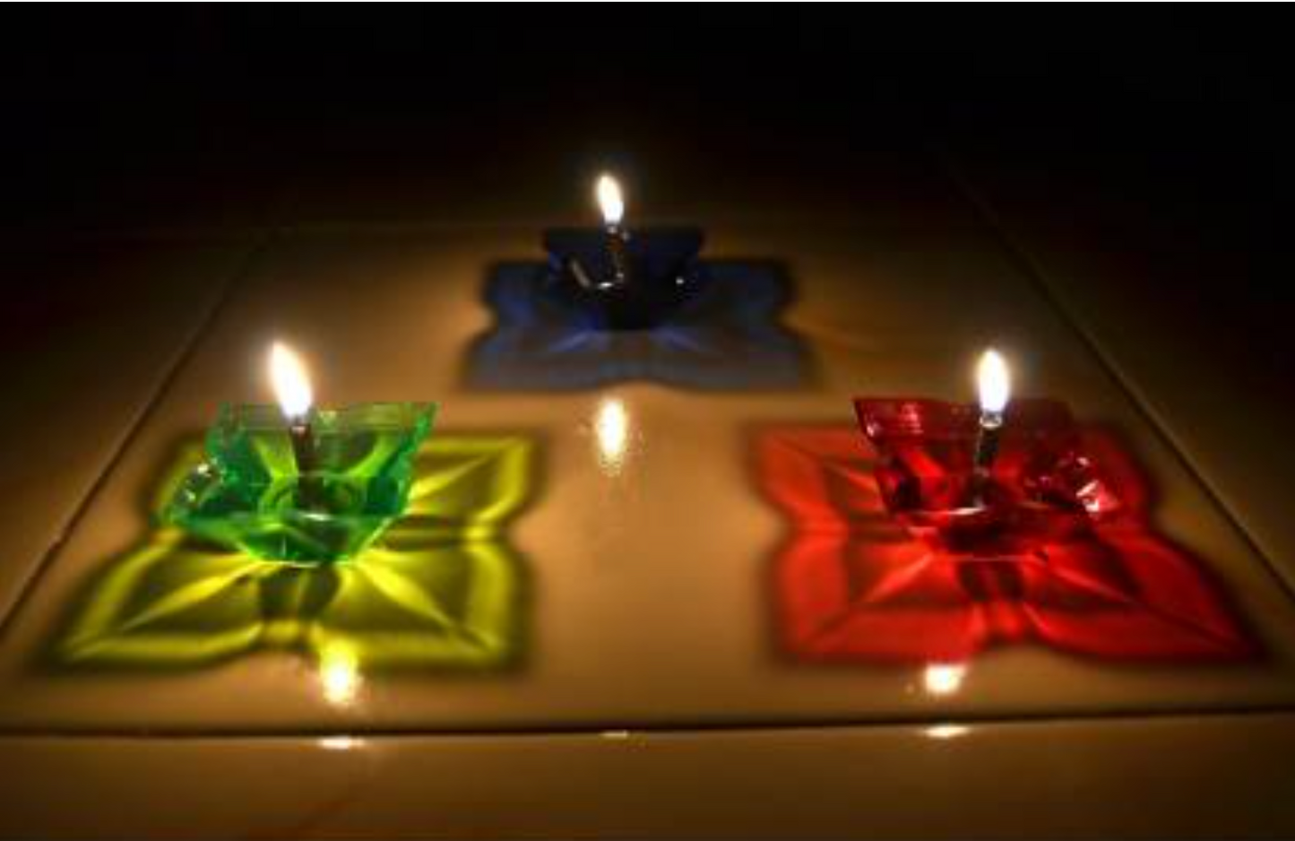 3D REFLECTIVE DIYA SET- FESTIVAL DIWALI DECOR