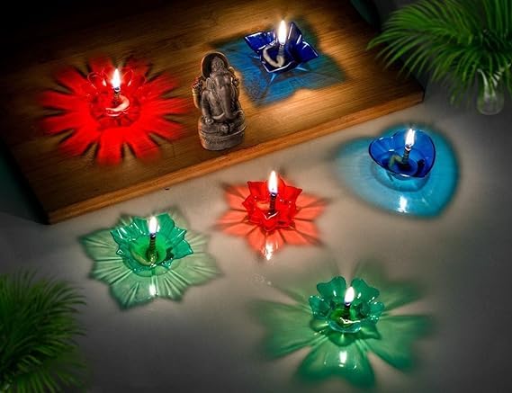 3D Dazzling Multicolor Diyas