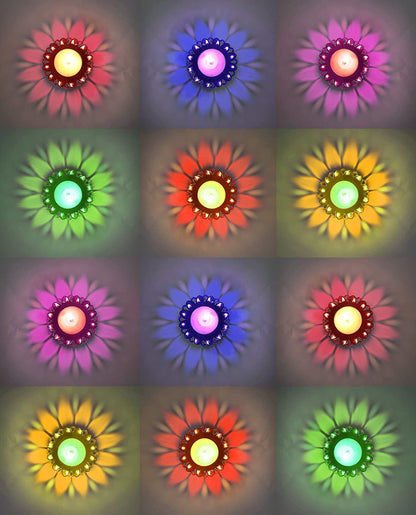 3D Dazzling Multicolor Diyas